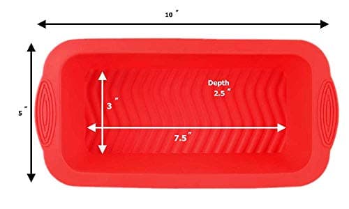 POPBLOSSOM Set of Two Nonstick Loaf Pan For Homemade Bread Making,Soap, Fudge, Meatloaf and more (2 Pack Bread Mold) 8