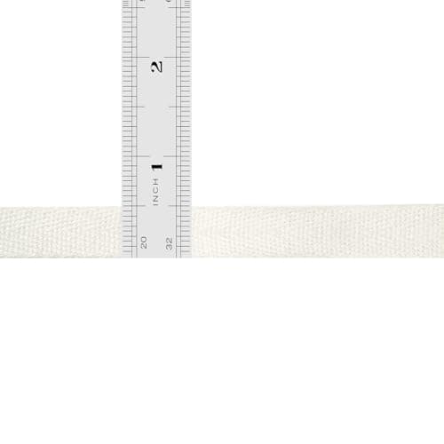 Cotton Twill Tape Ribbon 1/2 Inch Wide Tape Herringbone Webbing Roll Bias Binding Tapes for Sewing and DIY Crafts, Natural (Beige, 10 Yards) 5