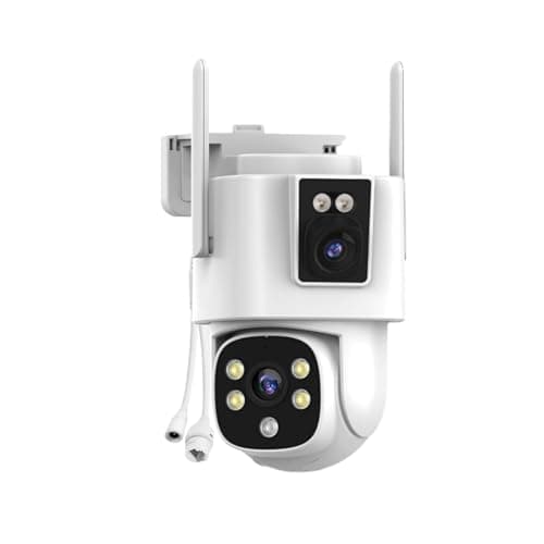 Wkkengd Dual Lens Security Camera Security Camera System Wireless, Cameras Compatible with The System
