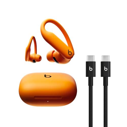 Beats Powerbeats Pro 2 - Wireless Bluetooth Earbuds with USB-C Charging Cables (1.5 m) - Electric Orange