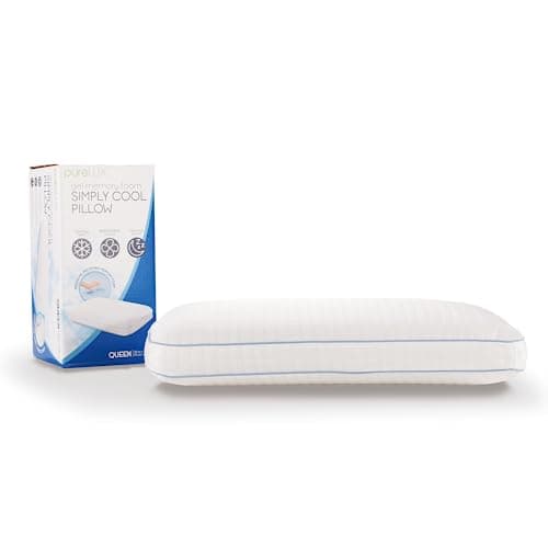 Purelux Simply Cool Molded Gel Memory Foam Pillow | CertiPUR-US Foam | Queen, 30 x 18 x 5 inches 7