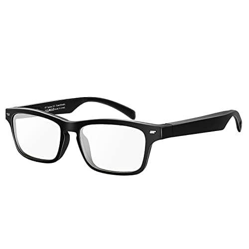 CatXQ Smart Glasses,Wireless Bluetooth,IP5 Waterproof,Air Conduction Sound (Music&Call) for All Smart Devices Support Lens Replacement - Blue Light Blocking