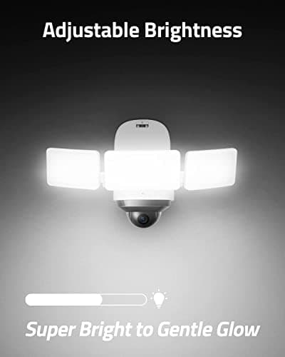 eufy Security Floodlight Cam S330, 360-Degree Pan & Tilt Coverage, 2K Full HD, 3,000 Lumens, Smart Lighting, Weatherproof, On-Device AI Subject Lock and Tracking, No Monthly Fee, Hardwired 6