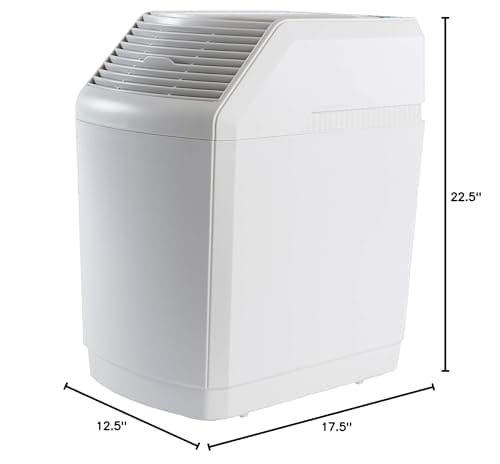 AIRCARE Space Saver Large Evaporative Whole House Commercial 6 Gallon Humidifier for Large Rooms 2,700 sq ft. With Digital Controls, Auto Humidistat and Automatic Shut Off 10