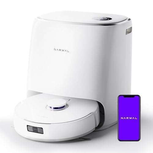 NARWAL Freo X Ultra Robot Vacuum and Mop Combo, 8200Pa Robot Mop & Vacuum, Auto MopDrying/Washing, Self-Empty, Zero-Tangling,DirtSenserm, Maintenance-Free Base Station, Self-Contained Dust Processing