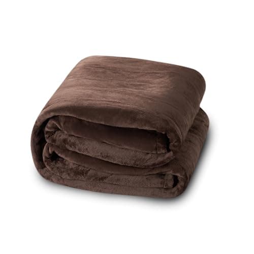 Eydna Electric Heated Blanket Queen Size 84"x 90", Dual Control Super Cozy Soft with 5 Heat Levels&10 Hours Auto Off, Home Office Use&Machine Washable, Brown
