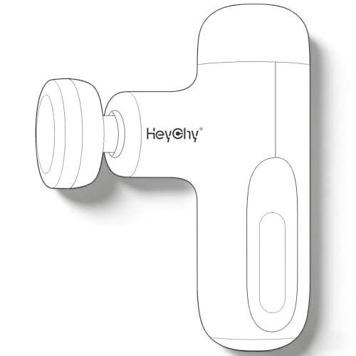 HEYCHY Percussion Deep Tissues Muscle Massager with Good Gift(White)