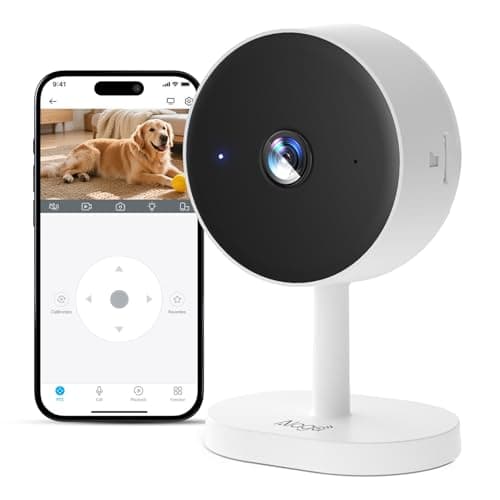 [5G & 2.4G] 2K Indoor Security Camera for Bedroom, Pet/Dog/Baby Camera with Phone App, AI Human Detection, Night Vision, 2-Way Audio, Alexa & Google Home Compatible, with a Month Cloud Storage