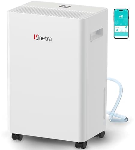 1500 Sq. Ft Dehumidifiers for Home, 30 Pints dehumidifier for Basement with drain hose,Smart APP control, 1.6L Tank,24H Timer,Intelligent Humidity Control,Ideal for Bedroom,Bathroom & RV