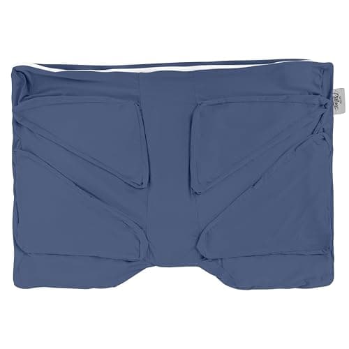 Wife Pillow Cooling Pillowcase: Q-Max 0.4 Cool Fabric, Buttery-Soft, Breathable, Silky-Smooth & Skin Friendly. Washable Cover with Zipper. Designed for Comfortable and Refreshing Sleep, Soothing Blue