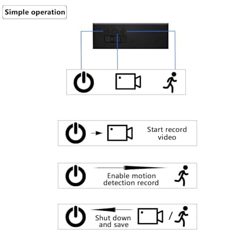Hidden Camera Mini Spy Camera 1080P Small Security Camera, Tiny Portable Camera, Covert Nanny Cam, Indoor Home Office Security Cameras, Night Vision, Motion Detection, Gravity Sensor, Loop Record 8