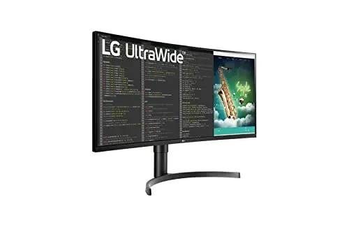 LG 35” 35BN75CN-B VA HDR QHD UltraWide™ Curved Monitor (3440x1440) with 100Hz Refresh Rate, 5ms(GTG), USB Type-C™, AMD FreeSync™, Dynamic Action Sync, Black Stabilizer, MaxxAudio® & Ergonomic Design 3