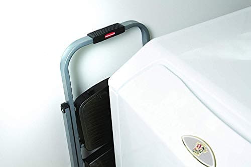 Rubbermaid 3-Step Steel Ladder,Folding Step Stool with Hand Grip and Non-Slip Feet, Silver, Tested to ANSI US Safety Standards, No Assembly Required 6