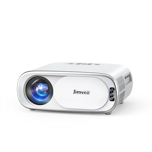 Projector with WiFi and Bluetooth, Jimveo Outdoor-Projector Auto Focus, Native 1080P Proyector, Smart Movie Projector for Outdoor Use Upgrade