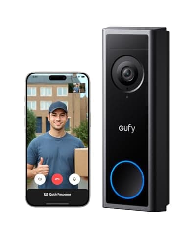 eufy Security Video Doorbell Camera C30, Battery Powered,2K FHD,165° Ultra-Wide View,Easy Installation, Live Video Call, AI Human Detection for People and Packages,HomeBase 3 Compatible,No Monthly Fee