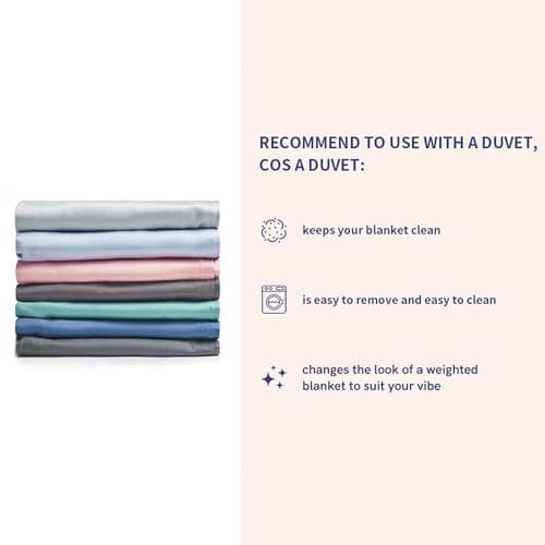 YnM 20lbs Weighted Blanket for Adults, Breathable Heavy Bed Throw Blanket with Cooling Glass Beads for All Season Use, Ideal for One Person of 190lbs (60x80 Inches, Queen Bed, Dark Grey) 7