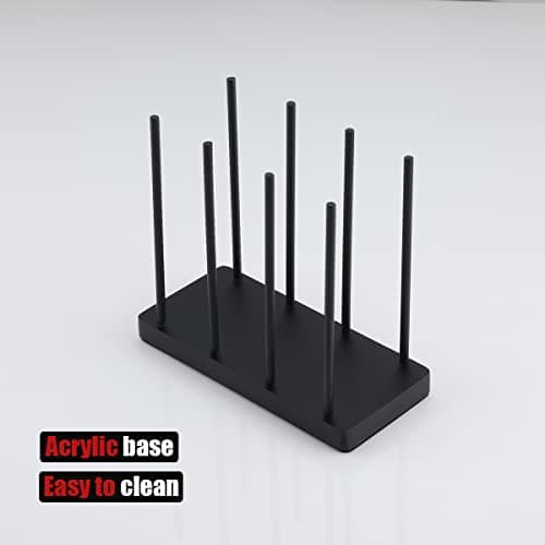 JQK Black Napkin Holder for Table, 304 Stainless Steel Arcylic Standing Napkin Dispenser for Kitchen Farmhouse Cocktail Picnic Bar Paper Mail Bills Restaurant Suitable for All Room Decors, NH100-PB 6