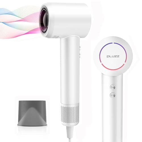 Hair Dryer, High Speed Ionic Blow Dryer with Brushless Motor for Fast Drying, Thermo-Control Quiet Hair Dryers for Women Men Kids, Small Portable Professional Hairdryer, Compact, Travel/Home/Salon
