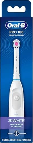 Oral-B Pro 100 Gum Care, Battery Powered Toothbrush, White (New Model)