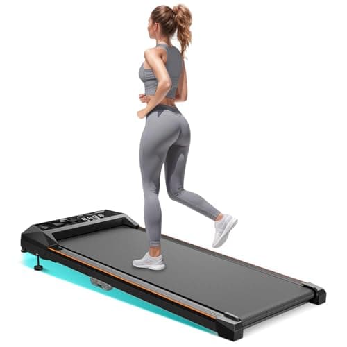 Walking Pad with Incline, Under Desk Treadmill, Portable Treadmills for Home Office, 4 in 1 Walking Running Machine Manual Incline, Compact Treadmill 265LB Capacity with Remote Control