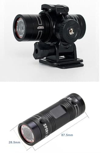 Fonykadpt Bicycle Motorbike Helmet Camera, HD 1080P Sports Action Camera, Motorcycle Helmet Camera Waterproof Bike Video Camera, for Outdoor Wilderness (TF32G) 6