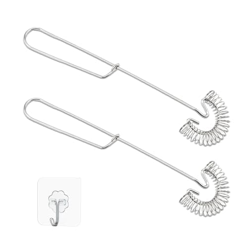 LGNOVQ 2 Pack Stainless Steel Spring Coil & Flat Whisks - Scandinavian Handheld Design for Eggs, Cream, Sauces, Gravy - Spiral Whipper Blender Beater Cooking Tools 9