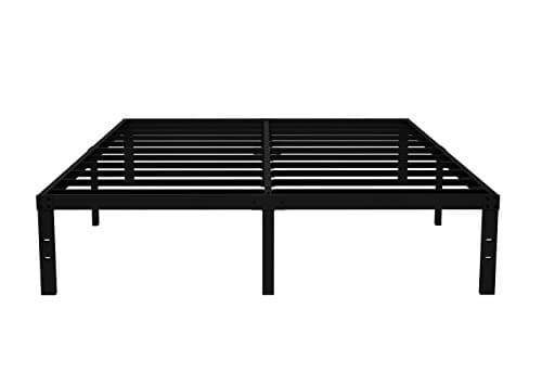 COMASACH Heavy Duty Non-Slip California King Size Bed Frame with Steel Slat Support, 14 Inch Durable & Strong Platform Metal Bed Frames Mattress Foundation for 3500 lbs, No Noise, No Box Spring Needed