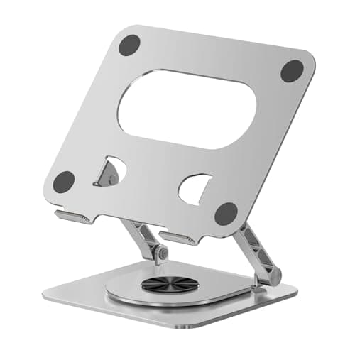 Alumuxx Adjustable Laptop Stand - 24 lbs Innovative Load Capacity - Fits 10-17.4" Laptops - Lifetime Laptop Stand Warranty - with Patented Stability & 720°Rotating Structure - Aviation-Grade Aluminum