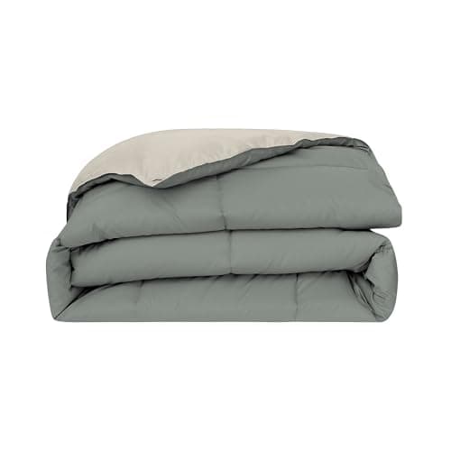 Modern Threads Down Alternative Reversible Comforter Sage Green/Cream Twin 6