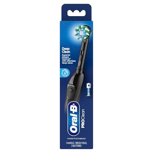 Oral-B Pro 100 CrossAction, Battery Powered Toothbrush, Black, 1 Count (Pack of 1) 9