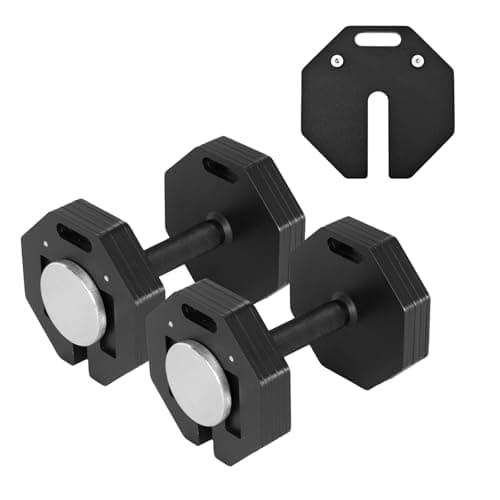 Adjustable Dumbbell Sets 50lb Pairs Durable Steel Build, Free Weights Dumbbells Set with Anti-slip Handle, 5 lbs Increment, For Full Body Home Gym Workout