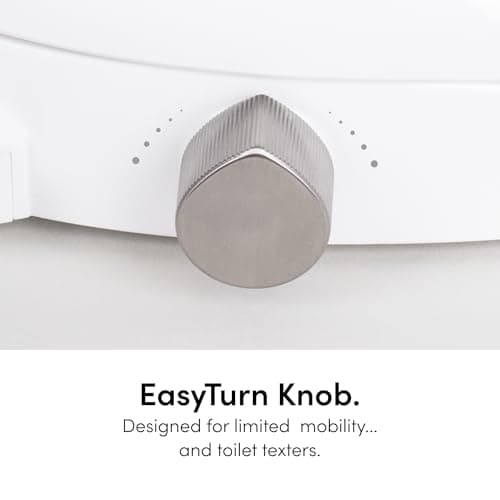 TUSHY Wave Non-Electric Bidet Toilet Seat | Sleek Elongated Design, Quick-Release for Easy Cleaning | DuoFlow Front & Rear Wash, Self-Cleaning Nozzle, Soft-Close Lid, 10-Min DIY Install, Bamboo Knob 7