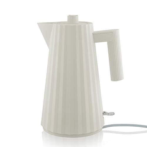 Alessi Plissé MDL06W/USA - Electric Kettle in Thermoplastic Resin, US Plug 1500W, 57.5 fl oz, White