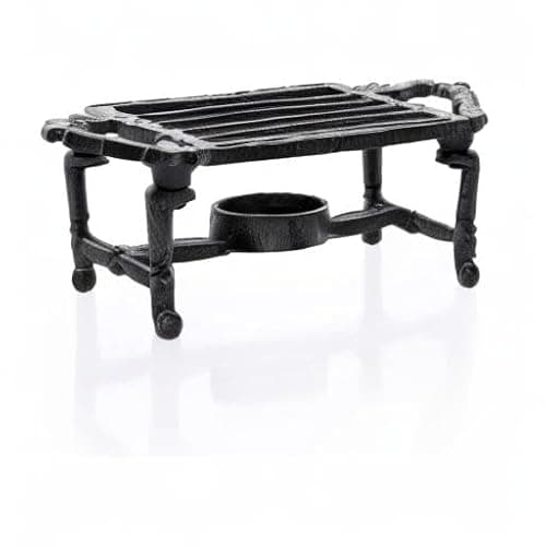 Sumnacon Tea Warmer Cast Iron Tea Pot Warmer with Tealight Candle Holder Sturdy Functional Teapot Warmer Stand for Office Party or Desk RetroTea Pot Heater for Heating Milk,Tea,Coffee,Food 8