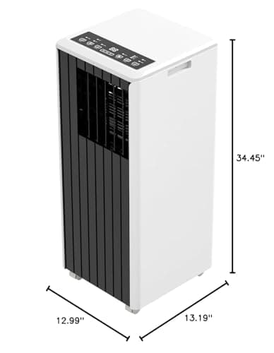 Portable Air Conditioner, 8,000 BTU Cools up to 350 Sq. Ft., LED Touch Panel, with Remote Contro, Built-in Dehumidifier, Fan, 3 in 1 Compact Indoor Quite AC Unit for Home Office Dorm RV, Black 7