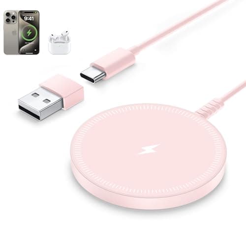 Bohuma Magnetic Wireless Charger: Mag-Safe Charging Pad Fast Charger Pad Dock for Home Office
