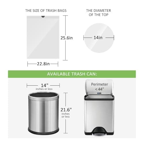 10 Gallon (fit 30-35 Liter) 63 Counts Drawstring Trash Bags By RayPard, Medium Large Kitchen Garbage Bags Trash Can Liners for Home, Office, Light Residential Waste Outdoor Lawn Bags, White 2