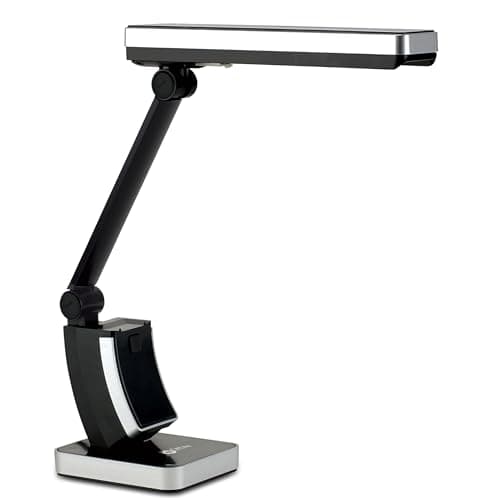 OttLite 13W Slimline Desk Lamp - Home, Office, Bedroom, or Reading (Black)