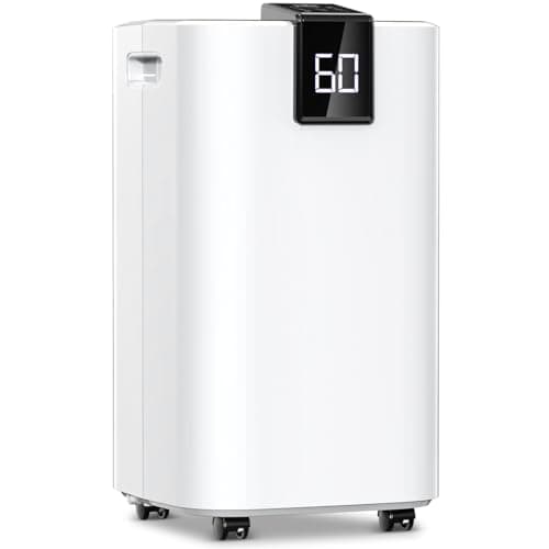 3500 sq.ft Dehumidifier for Basement, Trazico 40 Pint Dehumidifiers for Home with Drain Hose, Smart Humidity Control, 24H Timer, Auto Defrost, Ideal for Large Room, Bathroom, Bedroom, Garage, Black