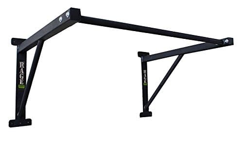 Rage Fitness Heavy-Duty Wall Mounted Pull Up Bar - 500 lbs Weight Capacity | Maintain Upper Body Strength & Core Stability | Space Efficient Steel Chin Up Black Bar for Home & Gym Versatile Workouts 7