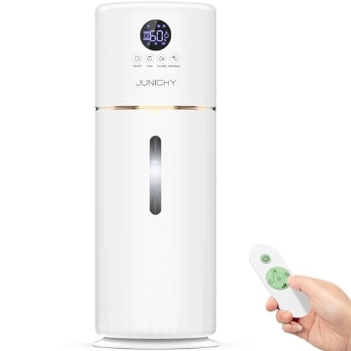 Humidifiers 2.6Gal/10L Humidifier Large Room 1000 sq.ft Large Humidifiers for Home Top Fill Humidifier for Bedroom Quiet Night Light 24H Timer Essential Oil Diffuer for Nursery Baby White