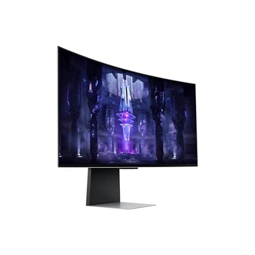 Samsung 34' Odyssey G85SB Series QD-OLED Ultra WQHD Curved Gaming Monitor, 175Hz, 0.03ms, DisplayHDR True Black 400, AMD FreeSync Premium Pro, Advanced Game Streaming, LS34BG850SNXZA 12