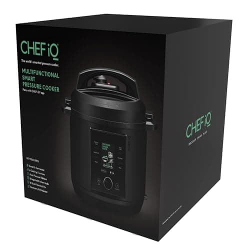 CHEF iQ Smart Pressure Cooker with WiFi and Built-in Scale - Easy-to-Use 10-in-1 Multicooker with 500+ Guided Recipes - Rice Cooker, Slow Cooker, Instant Meals for Foodies - 6 Quart - Family Size 9
