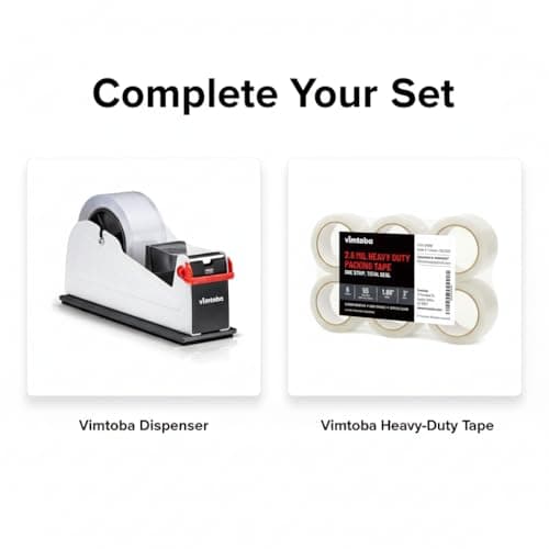 Heavy Duty 2-Inch Desktop Tape Dispenser, Dual Roll, Non-Slip Base 8