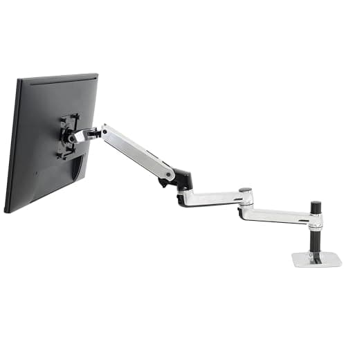 Ergotron – LX Monitor Arm Extension – Add-on for LX Desk and LX Wall Monitor Arms, LX Keyboard Arm – Polished Aluminum 7