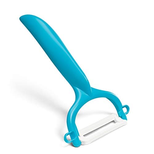 Kyocera Ceramic Horizontal Y Peeler, Blue