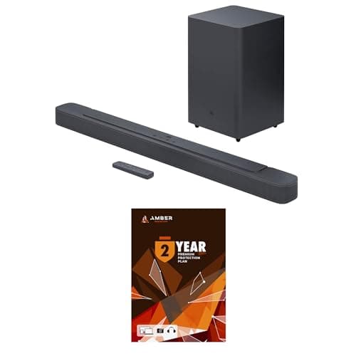 JBL BAR-2-1-DEEP-BASS-MK2 2.1ch Soundbar and Subwoofer with Dolby Digital and 2 Year Amber Protection Plan (2022)