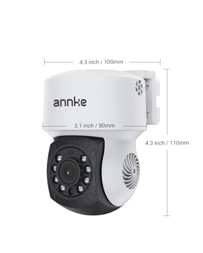 ANNKE 1080P 2MP AHD CCTV Home Surveillance Dome PT Wired Camera with 350° pan and 90° tilt, 100ft IR Night Vision, IP65 Weatherproof Security Add–On Cam for Outdoor Use, Wide Compatibility - APT200 9
