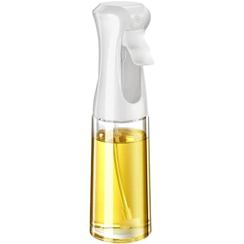 Oil Sprayer for Cooking- 200ml Glass Olive Oil Sprayer Mister, Olive Oil Spray Bottle, Kitchen Gadgets Accessories for Air Fryer, Canola Oil Spritzer, Widely Used for Salad Making, Baking, Frying,BBQ4 9