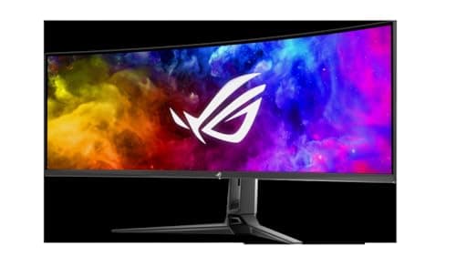 ASUS ROG Swift 49” Curved QD-OLED Gaming Monitor (PG49WCD) - Dual QHD 32:9 (5120x1440), 144Hz, 0.03ms, G-SYNC Compatible, Smart-KVM, 90W USB-C PD 10